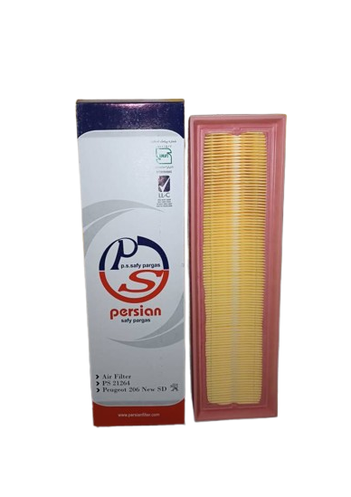 فیلتر هوا پرشین فیلتر مدل PS 21264 مناسب پژو 206 کوتاه نیو SD
