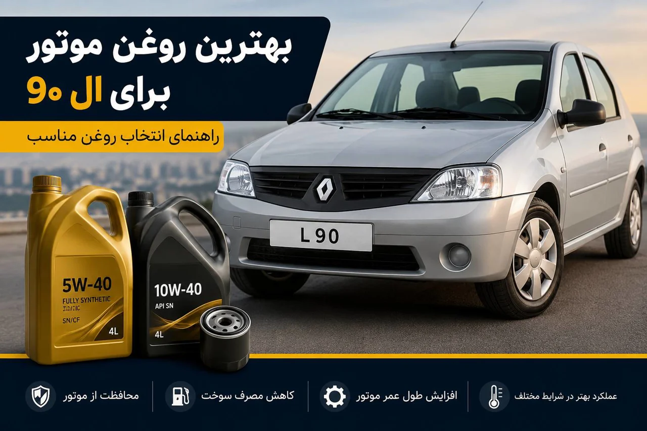 بهترین روغن موتور برای ال ۹۰ | حجم روغن، زمان تعویض و بهترین برندها