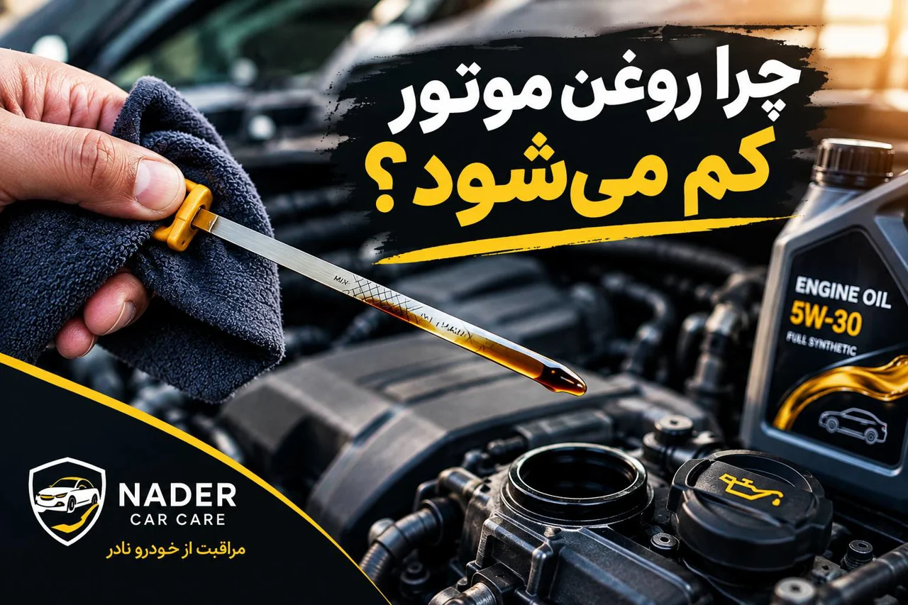 چرا روغن موتور کم میشود؟ ۱۰ علت کم کردن روغن موتور + راه تشخیص