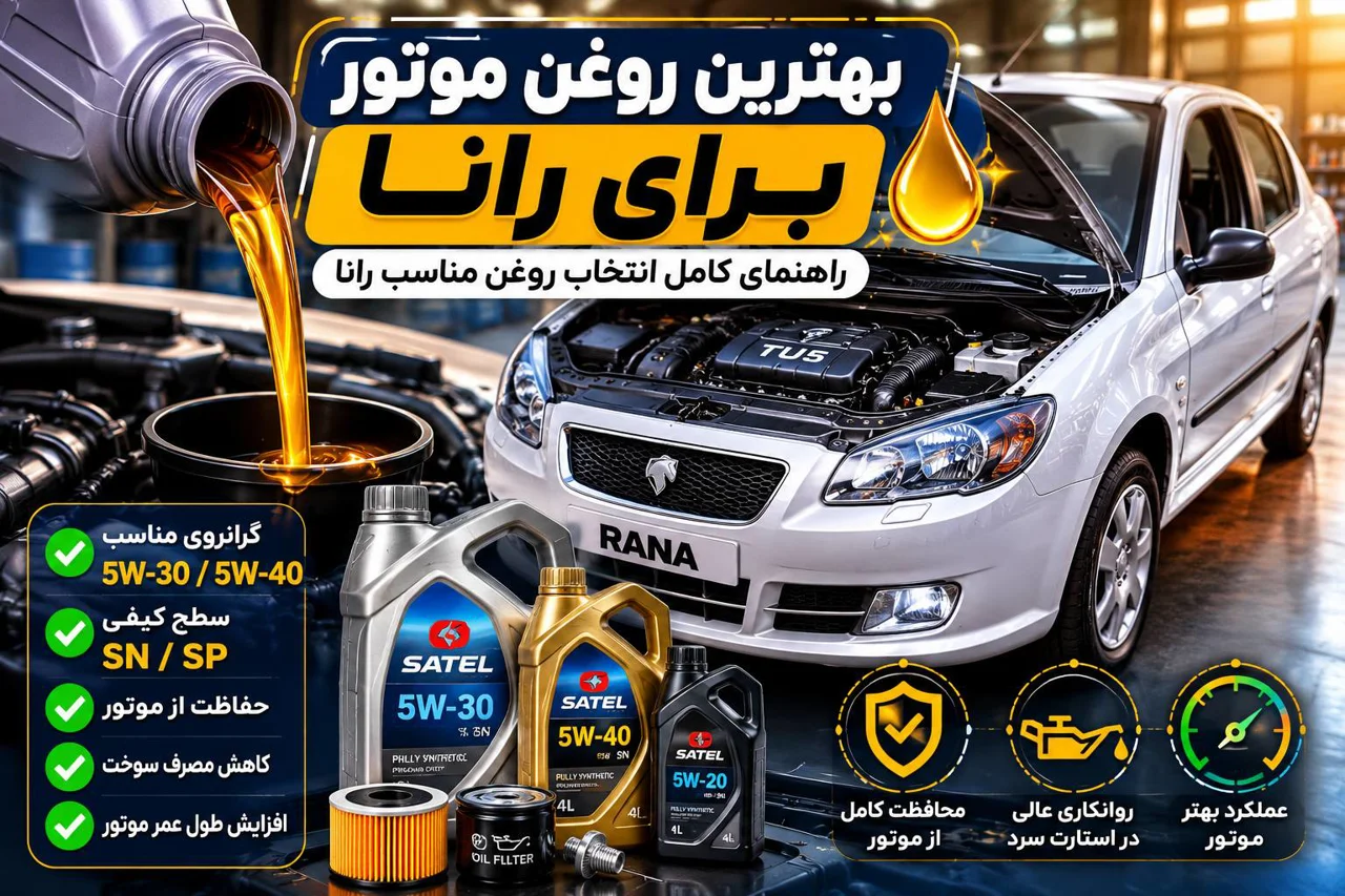 بهترین روغن موتور برای رانا | راهنمای کامل انتخاب روغن مناسب رانا